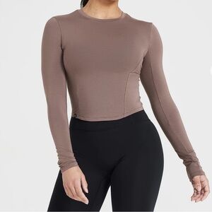 Mellow Soft Mid Long Sleeve in Cool Brown